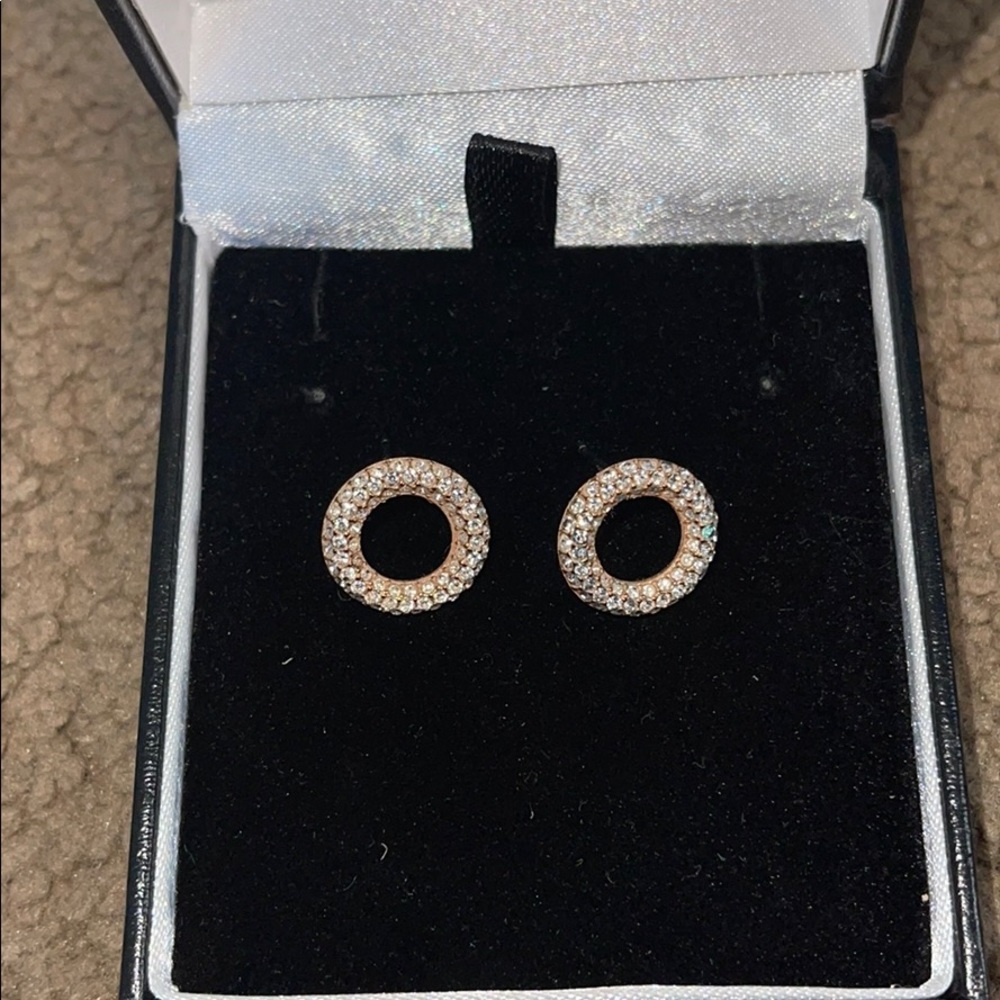 Rose gold earrings